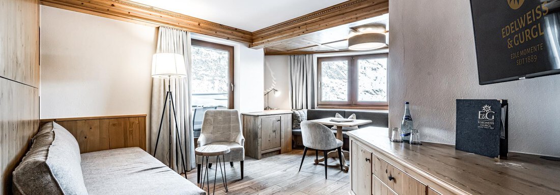 Edelweiss Suite Wohnzimmer - Hotel Edelweiss & Gurgl - Obergurgl 