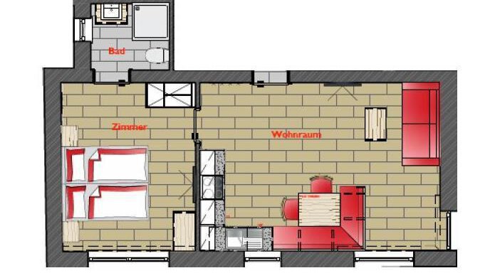 Juwel Top 2 Grundriss - A CASA Appartements Juwel - Sölden