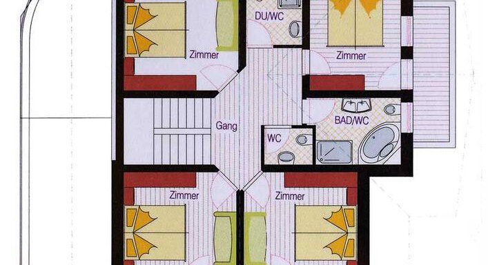 Grundriss Obergeschoss - Andis Almdorf - Sölden