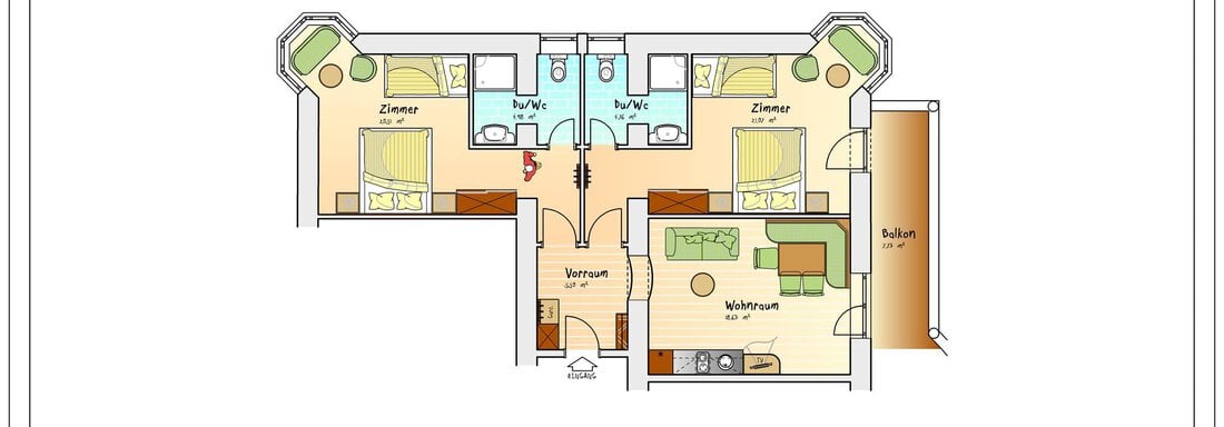 Skizze Apart Typ 4 - Apart Gletscherblick - Sölden