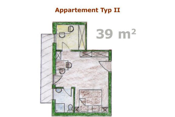 Grundriss - Appt.  Ferienglück - Sölden