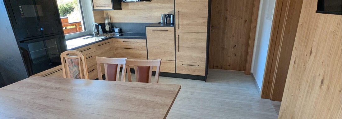 Essbereich und Küche Essbereich und Küche - Appt. Rosmarie - Sölden