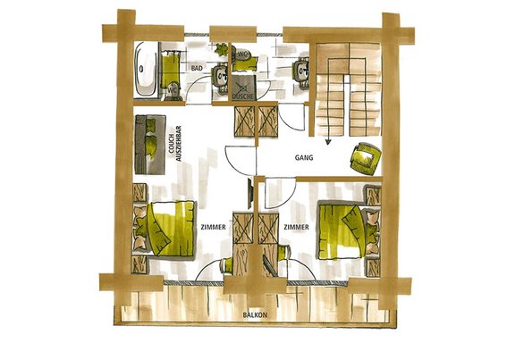 Obergeschoß - Chalet Resort Sölden - Sölden