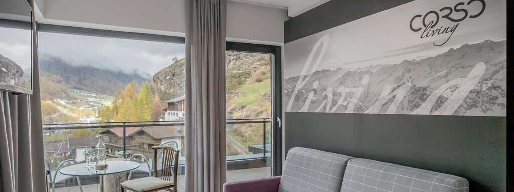 Wohnbereich - CORSO living Aparthotel - Sölden