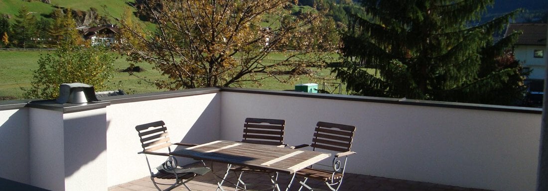 Terrasse - Ferienappartements Linserhof - Sölden