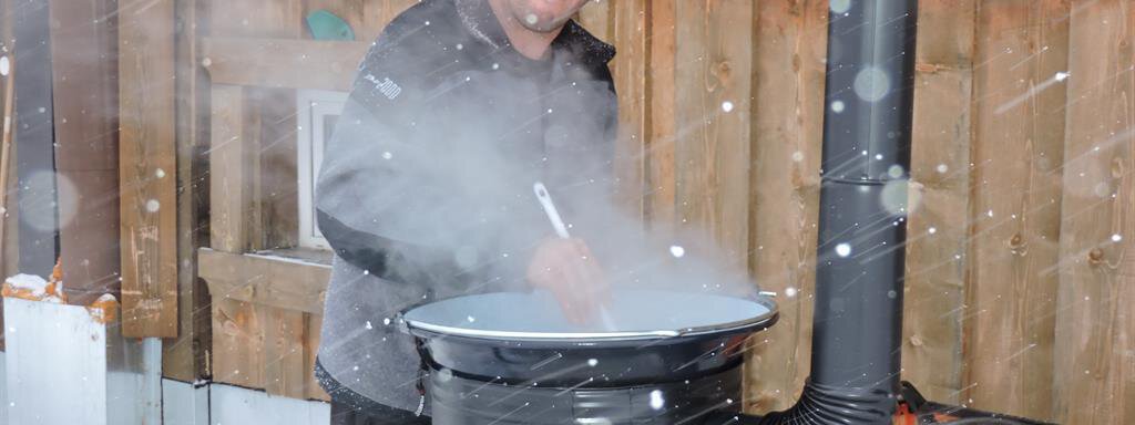 Beim Glühwein kochen - Ferienhaus Gerlinde - Sölden