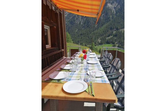 Terrasse Aufgedeckt - Ferienhaus Gerlinde - Sölden