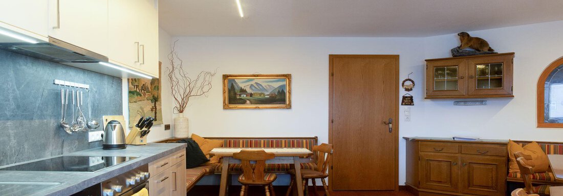 Wohnküche Appartement "Berge" - Ferienhaus Raphaela - Sölden