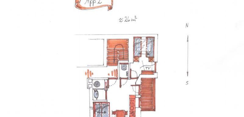 Appt. 2 - Skizze - Haus Albin - Sölden