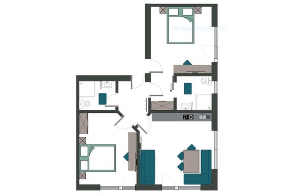 Skizze Bixi - Haus Fidelis Riml - Sölden