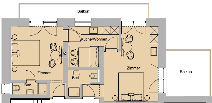 Skizze - Haus Sonnwend - Sölden