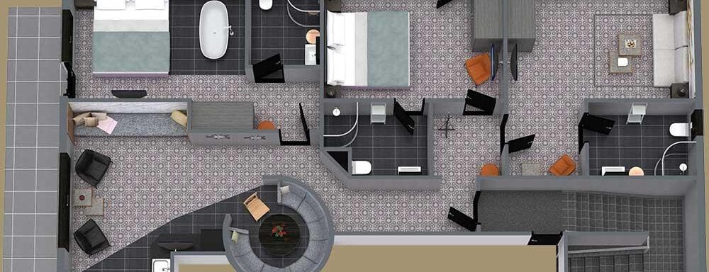 Layout - Top2 Penthouse - HEART - Manufaktur Appartements - Sölden