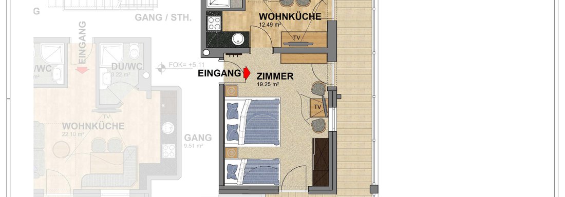 Skizze Top 4 - Hotel Garni Schönblick Apart - Sölden