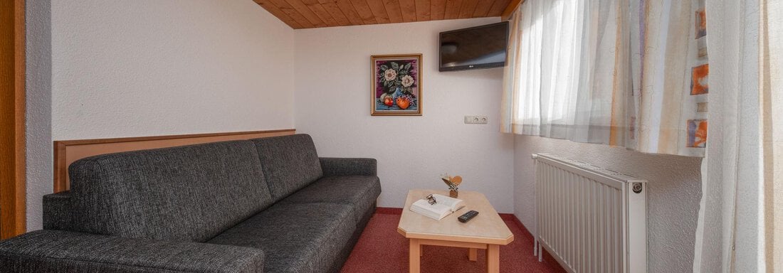 Schlafsofa im Vierbettzimmer - Pension Pitze - Sölden