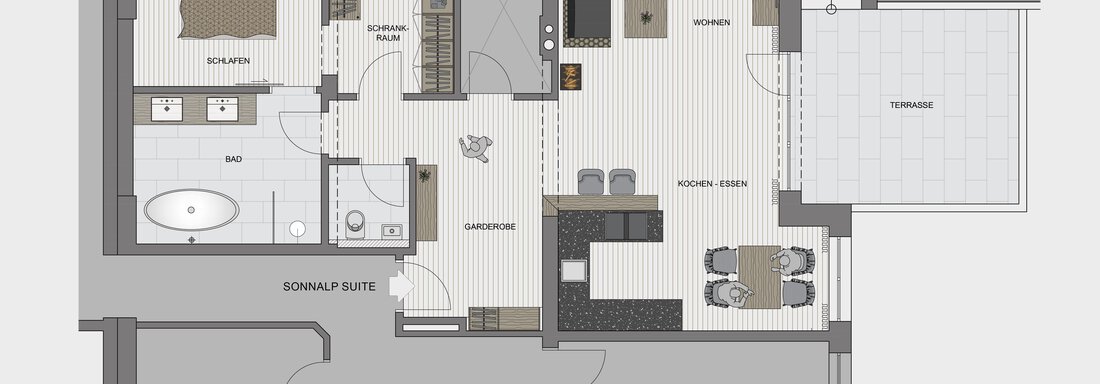 Sonnalp Suite Skizze - Sonnalp Residences - Sölden