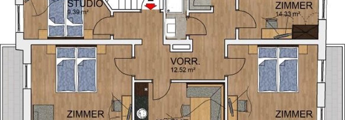 Grundriss Top 2 im 1. Geschoss - Sonnenstein - Sölden