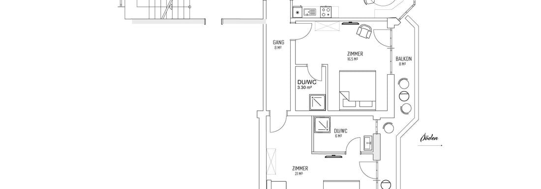 Tatte Medium Sketch - Tatte-Apartment - Sölden