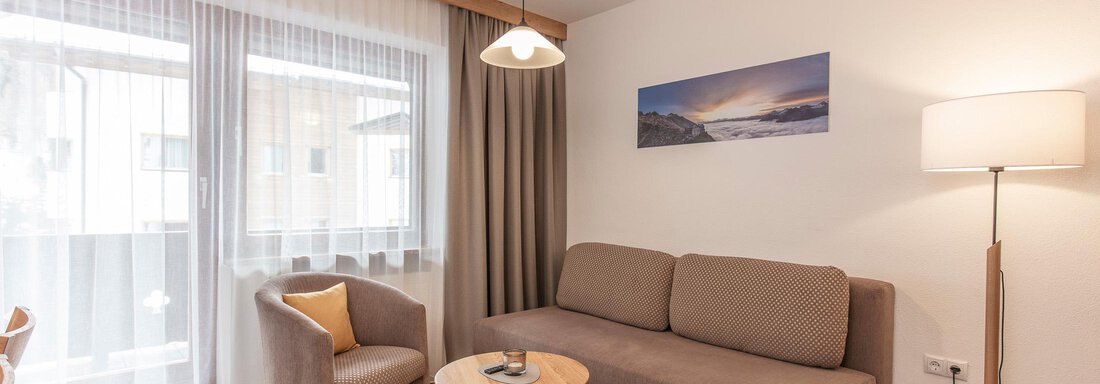 Wohnzimmer Comfort Plus Family - Typ III - Appartementhaus Zirmhof - Vent