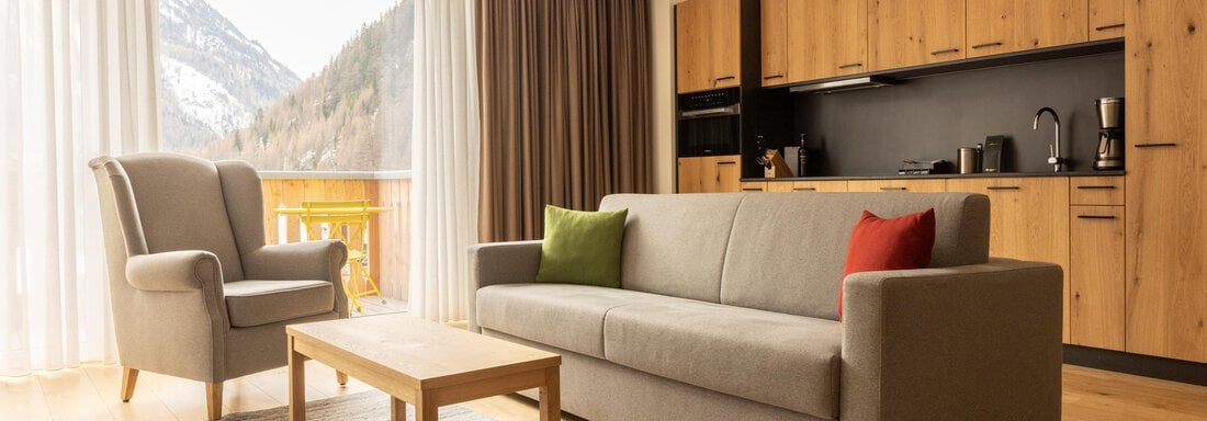 Premium Apartment mit Balkon und Bergblick - All-Suite Resort Zwieselstein-Sölden - Zwieselstein