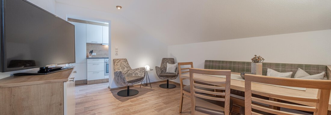 Appartement Wohnraum_Küche - Garni Ötztal - Zwieselstein